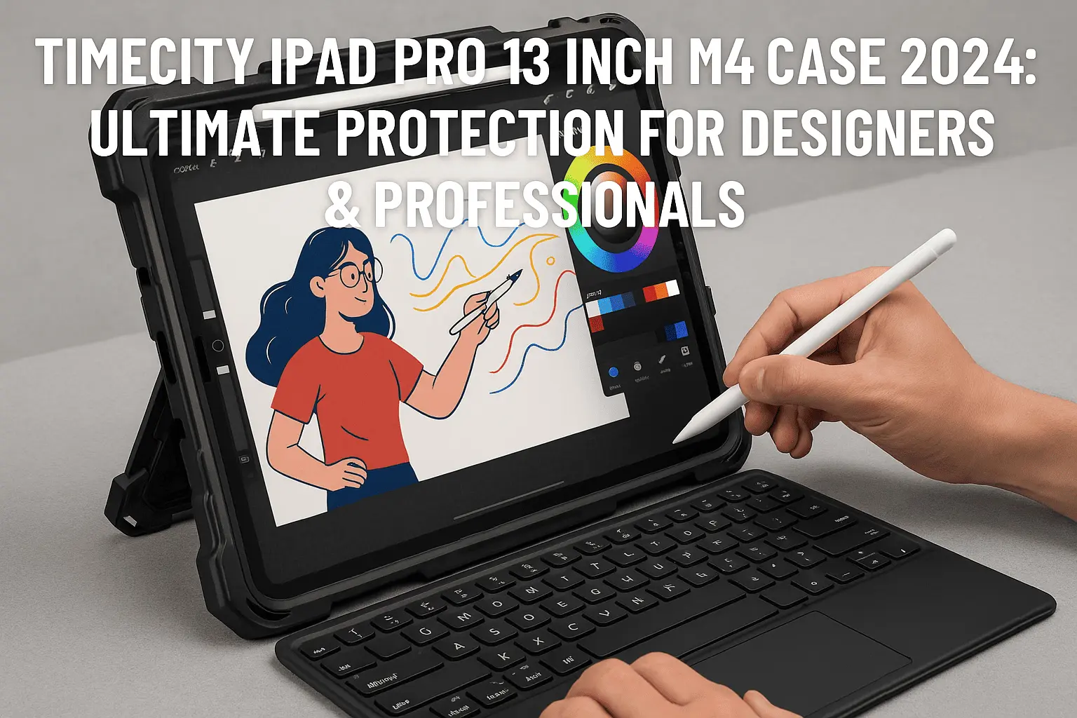 Timecity iPad Pro 13 Inch M4 Case 2024